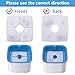 PANDOLA Cat Water Fountain Filter, Square 8 Packs Pet Water Fountain Filters, Cat Water Fountain Filter Replacement for Cat Water Fountain in 84oz/2.5L