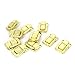 uxcell 10 Pcs Jewelry Box Latch Hasp Pad Chest Lock Hook Hinge