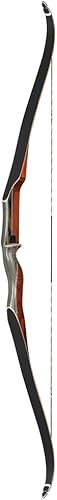Bear Archery Super Kodiak 60" Recurve Bow - Black/Brown Maple Finish - 40-50 LB Draw Available - Right and Left Hand Models Available