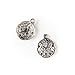 Cherry Blossom Beads 12x15mm Silver Pewter (zinc - Based Alloy) Sand Dollar Charm - 10 per bag