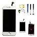 PassionTR Replacement Touch screen full set for iPhone 6 PLUS(5.5 inch) LCD Touch Screen Digitizer Frame Assembly with Instruction card, tools in white