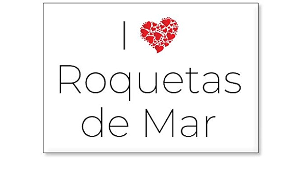 Mundus Souvenirs - Amo Roquetas de Mar, Imán para Nevera ...