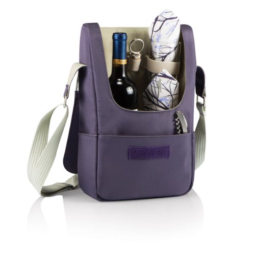 Picnic Time 'Barossa' Insulated Wine Tote with Wine Accessories for Two, Aviano Collection