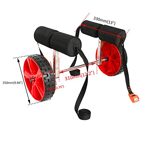 Onefeng Sports 175lbs Large Kayak Cart Canoe Boat Trolley for Carrying Kayaks,Canoes