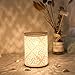 SUNPIN Ceramic Wax Warmer, White Hollowed Electric Fragrance Candle Warmer for Warming Scented Candles,Wax Melts – Spa,Aromatherapy(Snowflake Pattern) (White)thumb 3