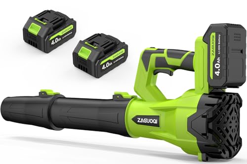 Leaf Blower Cordless 650CFM 288MPH Electric Leaf Blower with 2 x 4.0Ah