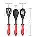 Kitchen Cooking Utensils with Built-in Stand Starter Set, Set of 3, Red and 121 Cooking Secrets Ebook