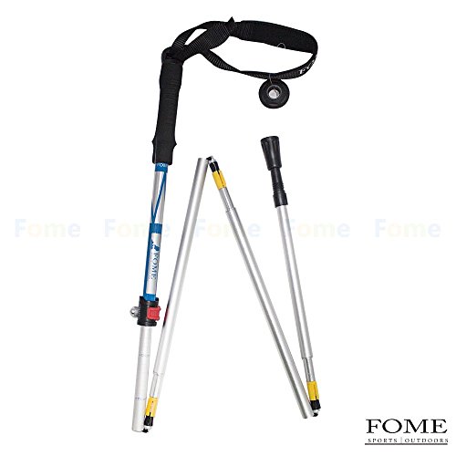 FOME SPORTS|OUTDOOR Folding Collapsible Alpenstocks Ultralight Trekking Pole Climbing Stick for Travel Hiking One Year Warranty - Thumbnail 2