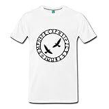 Viking Rune Circle with Odin's Ravens Men's Premium T-Shirt by Spreadshirt
