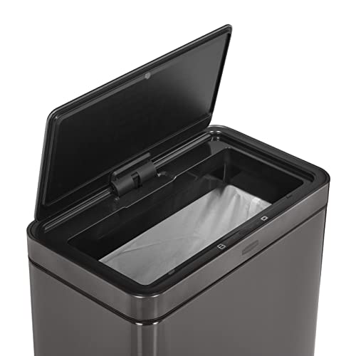 Rubbermaid Elite Stainless Steel Sensor Trash Can for Home and Kitchen
