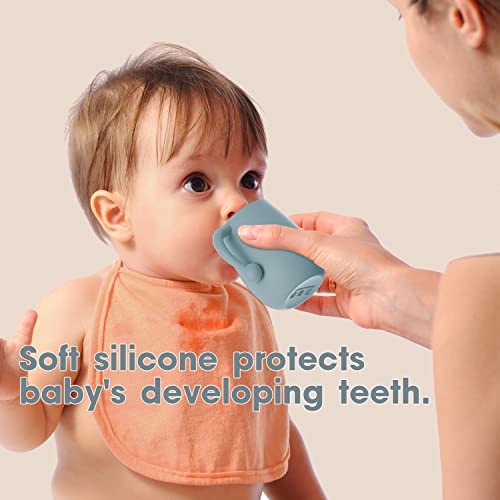 Cuddle Campus 100 Silicone Baby Training Cup, Shatterproof Sippy Cup