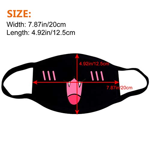 Mouth Mask,Aniwon 6PCS Cute Cotton Face Mask Anti Dust Kawaii Anime Mask Unisex Kpop Mask for Men Women.