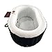 ALEKO Inflatable Hot Tub Spa | Personal High Powered Jetted Bubble | 145 Gallon | Black and White