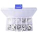 120Pcs 304 Stainless Steel E-Clip Retaining Circlip Assortment Kit 1.5mm to 10mm