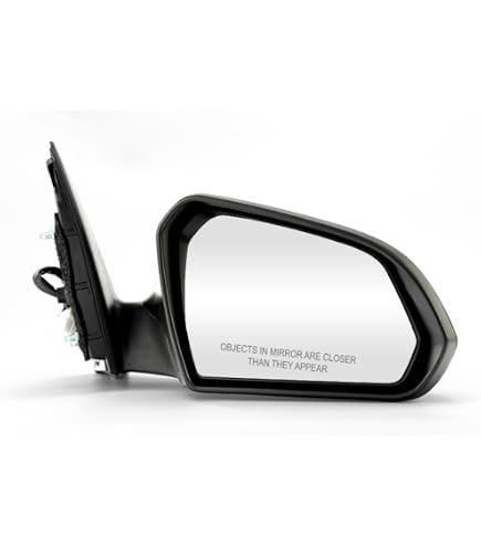 Brock Driver Side Left Power Mirror - Paint To Match Black With Heat, Fits 2006-2010 Hyundai Sonata