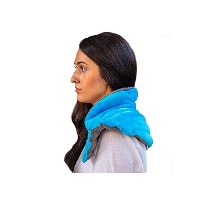 Neck Warmer Microwavable, Weighted Neck and Shoulder Wrap for Hot or Cold Therapy, Herbal Moist Aromatherapy. All…