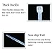ECRABONE Zip Ties Assorted Sizes 6 + 8 Inch 500 Pack, White Zip Cable Ties Self-Locking Nylon Wire Ties for Indoor and Outdoor
