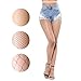 Women Fishnet Stockings - 3 or 4 Pairs Fishnets Tights for Dancing Party Halloween (One Size, nude, 3 pairs)