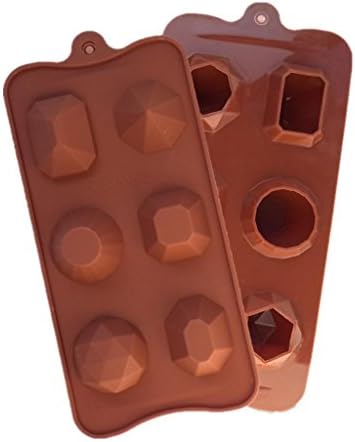 Candle Gemstone 3D Jewelry Gemstone Shapes Fondant Mold Silicone Sugarcraft Chocolate Cake Soap Candle Decorating DIY Mould Baking Tools D641