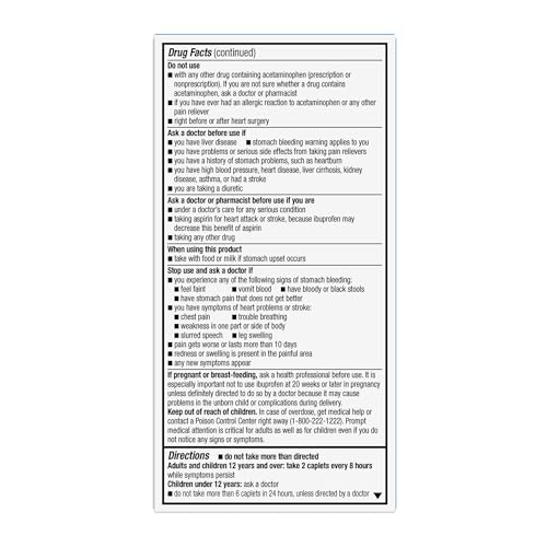 GOODSENSE DUAL ACTION ACETAMINOPHEN AND IBUPROFEN (NSAID) TABLETS, 250 MG/125 MG, BACK PAIN, 144 COUNT