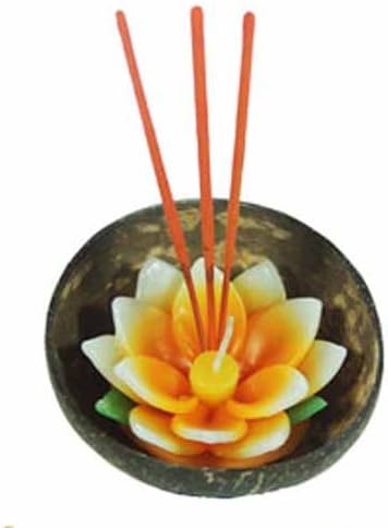 Lotus Tealight Candle in Coconut Shell (Floating Candle)/pieces