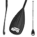 BPS 3-Piece Adjustable Alloy Standup Board Paddle - Liteweight, Floats on Water, and Easy to Adjust (Pearl White Accent)