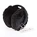ChikaMika Winter Earmuffs for Women Girls Winter Ear muffs Large Over Ear Foldable EarMuff (Black)