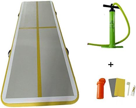 ARCADIAW Inflatable Air Floor Air Track for Gymnastics Tumbling Training at Home Use with Size 3m x 1m x 10cm/10'x39 x 4