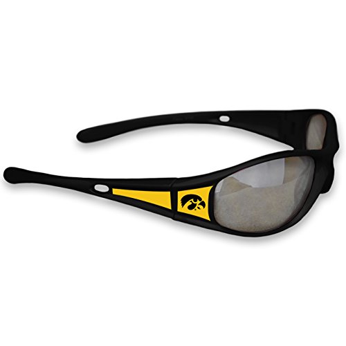 Iowa Hawkeyes Black Sports Elite 3 Sunglasses with Logo