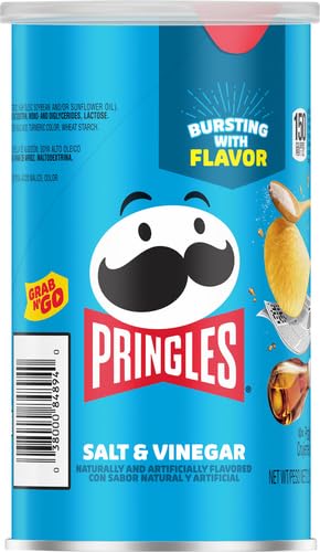 PRINGLES, SALT & VINEGAR, 2.5 OZ