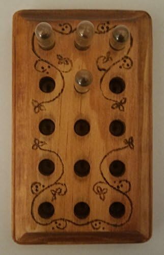 Essential oil and supplement capsule holder board for filling size 0 and 00 empty gelatin capsules. Natural, holistic, therapeutic, aromatherapy