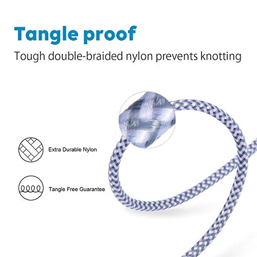 image for Daiendi USB Type C Cable 5Pack 2x3FT 2x6FT 10FT,Nylon Braided Type C C