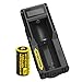 One Nitecore IMR 18350 Rechargeable Battery with Nitecore UM10 Charger- [For Nitecore EC11]