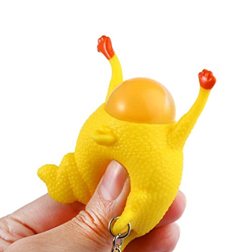 Funny Decompression Chicken Toy Squeeze Then Lay Eggs Reduce Stress Relief Ball Novelty Venting Anger Toys