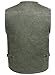 Eidlvais Men's Multi-Pockets Vest for Outdoors Travels Sports Green Size L