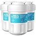 AQUA CREST AQF-FF13 Replacement for GE® SmartWater® MWF®, MWFINT, MWFP, MWFA, GWF, HDX FMG-1, GSE25GSHECSS, WFC1201, Kenmore® 9991 Refrigerator Water filter, 3 Filters
