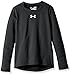 Under Armour Girls' ColdGear Long Sleeve, Black (001)/Reflective, Youth X-Small