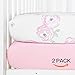 TILLYOU Microfiber Fitted Crib Sheet Set - Super Soft Toddler Bed Sheets for Standard Crib and Toddler Mattresses, 2-Pack 28