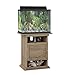 Ollie & Hutch Flipper 10/20 Gallon Aquarium Stand, Rustic Oak