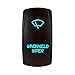 Bright Light Powersports Laser Backlit Blue LED Light Rocker Switch WINDSHIELD WIPER On/Off 20A 12V