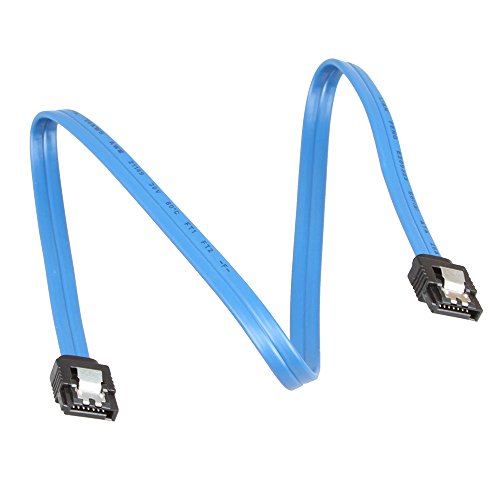 LIANSHU 6Pack Straight SATA III Cable 6.0 Gbps L=24 Inches (6Pack Blue)