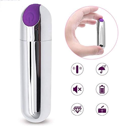 GUAN 10 Frequency Mini Bullet Charging, Vibration, Egg Jumping, Flirting, Wireless Lipstick Massage Bar for Adults