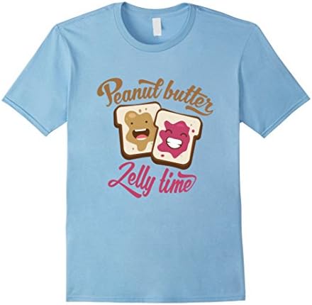 Men's Peanut Butter Jelly Time T-Shirt Funny Food PB&amp;J Shirt XL Baby Blue