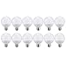 Philips LED Non-Dimmable G25 Frosted Light Bulb: 500-Lumen, 5000-Kelvin, 5-Watt (60-Watt Equivalent), E26 Base, Daylight, 12-Pack