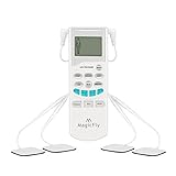 Magicfly FDA OTC Approval Tens Unit Handheld Electronic Pulse Massager - Battery Operated Excellent Muscle Stimulator for Electrotherapy Pain Management, Upgraded Model with Backlight