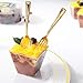 WDF Premium Disposable Gold Plastic Mini Spoons 300 Pieces 4 Inches | Heavy Duty Plastic Tasting Spoons | Perfect for Small Appetizers and Desserts