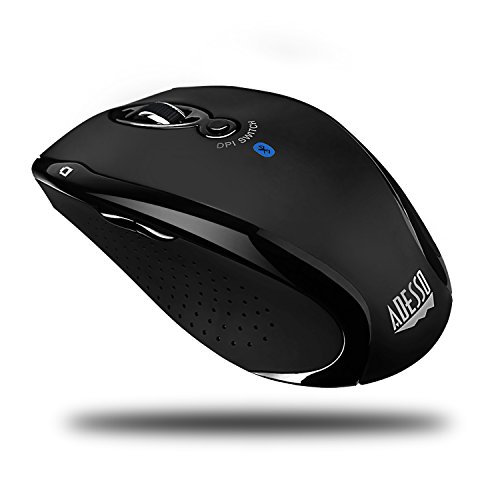 Adesso iMouse S200B - Bluetooth Ergo Mini Scroll Mouse, Advanced Optical Sensed DPI Switch