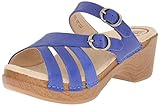 Dansko Women's Shelby Cobalt Full Grain Wedge Sandal