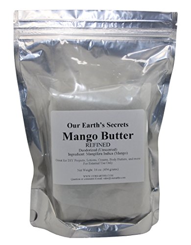 Our Earth's Secrets - Pure Mango Butter, 16 Oz, Unscented