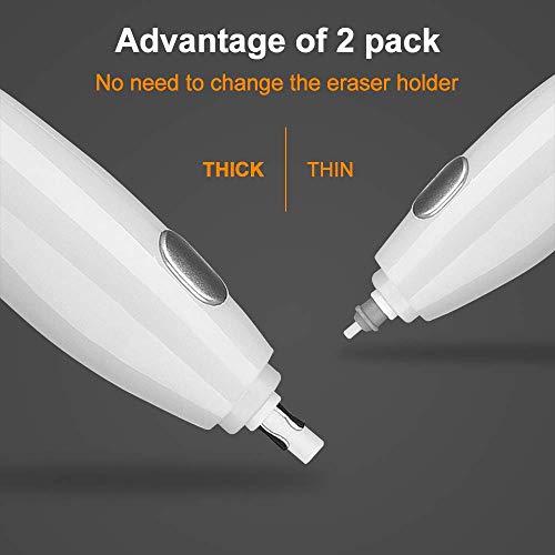 Electric Erasers, 280 Eraser Refills, Rechargeable Electric Erasers for
